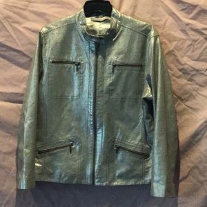Chico’s Silver metallic jacket